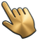 Champagne Gold Metal Cursor pointer cursor