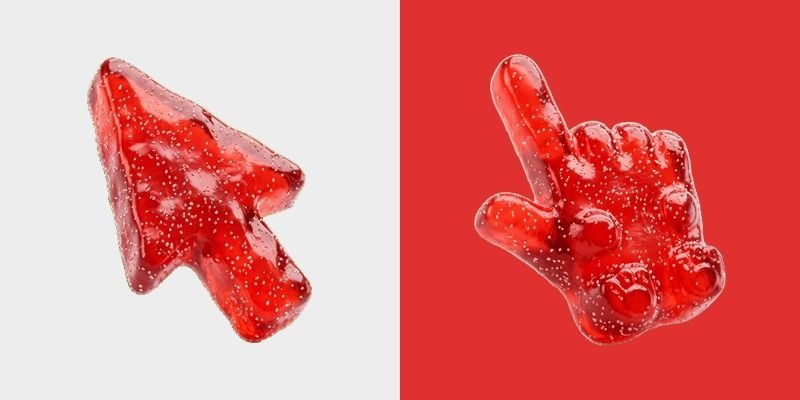 Cherry Red Gummy Cursor