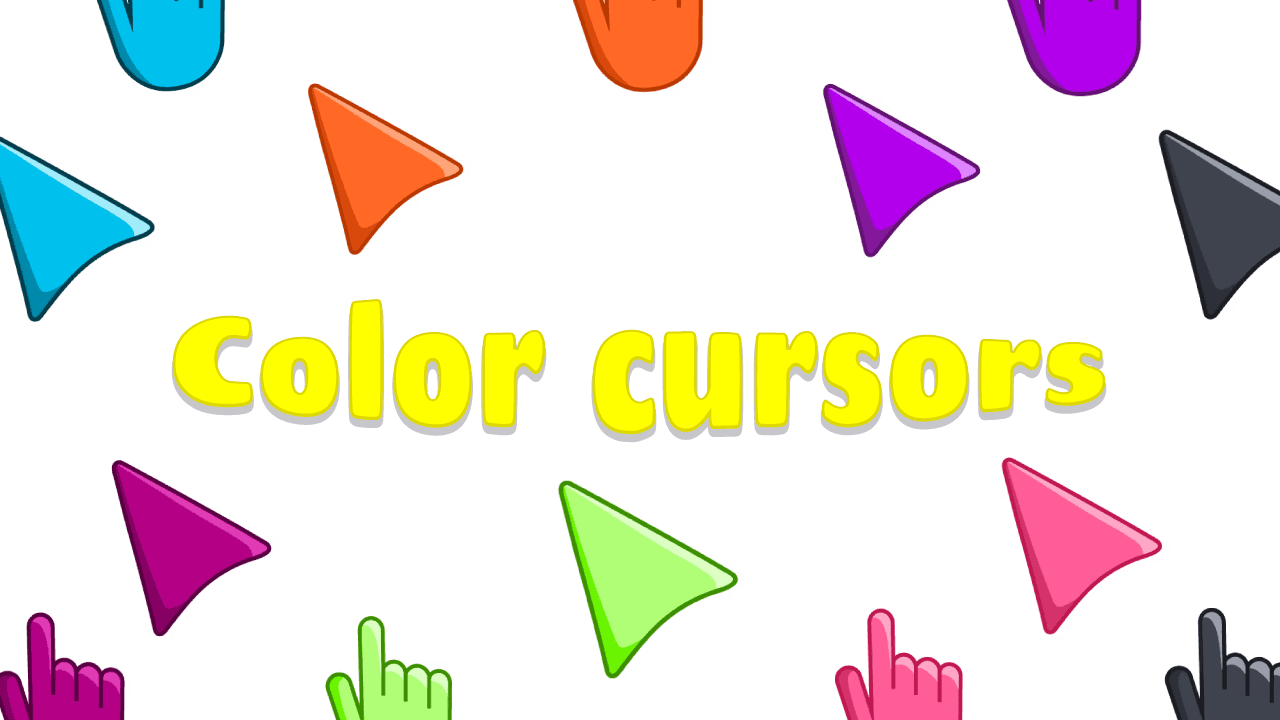 Color custom cursor collection preview