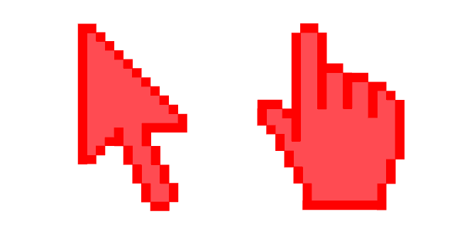 The bittersweet red pixel cursor