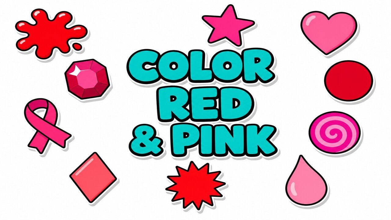 Color Red & Pink custom cursor collection preview