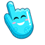 Colorful Smile Sky Cyan pointer cursor