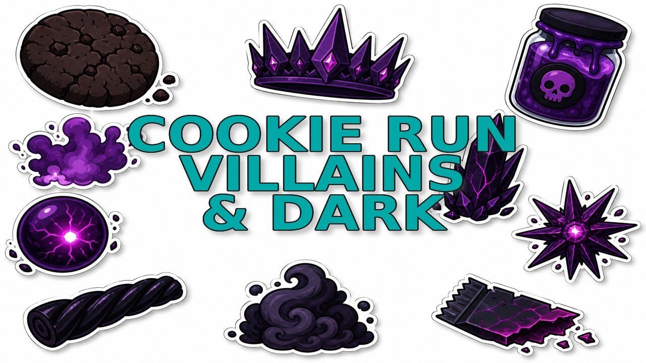 Cookie Run Villains & Dark custom cursor collection preview