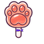 Coral Bunny Paw Pop Cursor pointer cursor