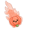 Coral Candy Pumpkin Cursor default cursor
