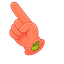 Coral Candy Pumpkin Cursor pointer cursor