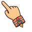 Coral Sunset Rocket pointer cursor