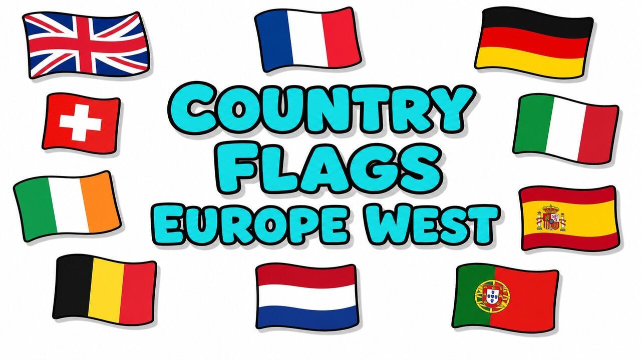 Country Flags Europe West custom cursor collection preview