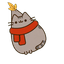 Cozy Autumn Scarf Cat Cursor default cursor