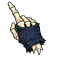 Cracked Cap Skull Cursor pointer cursor