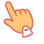 Cream Ghost Cursor pointer cursor