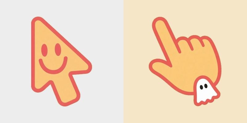Cream Ghost Cursor