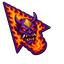 Crimson Oni Flame Cursor default cursor