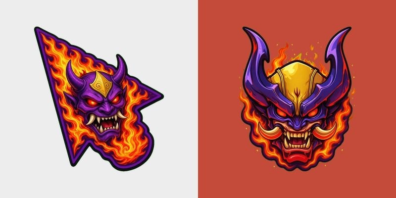 Crimson Oni Flame Cursor cursor preview