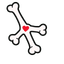Crossbone Heart Cursor default cursor