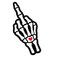 Crossbone Heart Cursor pointer cursor