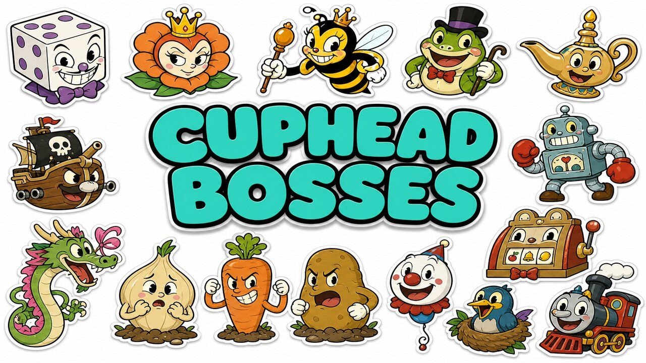 Cuphead Bosses custom cursor collection preview