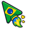 Cute Brazil Rocket default cursor