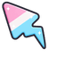 Cute Cotton Candy Bolt default cursor
