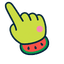 Cute Keroppi Watermelon pointer cursor
