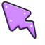Cute Lavender Bolt default cursor