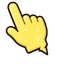 Cute Lemon Drop Bolt pointer cursor