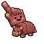 Cute Minecraft Armadillo pointer cursor