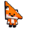 Cute Minecraft Red Fox default cursor