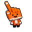 Cute Minecraft Red Fox pointer cursor