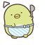 Cute Mint Bird Spoon default cursor