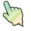 Cute Mint Cream Bolt pointer cursor