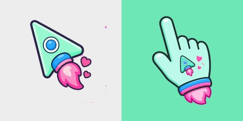 Cute Mint Rocket