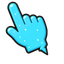 Cute Ocean Bubble Bolt pointer cursor