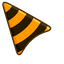 Orange Black Tiger default cursor