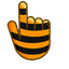 Orange Black Tiger pointer cursor