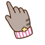 Cute Pusheen Popcorn pointer cursor