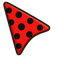 Red Black Ladybug default cursor