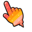 Cute Sunset Bolt pointer cursor