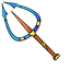 Cyan Electric Trident Cursor default cursor