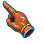 Cyan Electric Trident Cursor pointer cursor