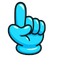Cyan Rocket Bubbly Cursor pointer cursor