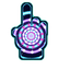 Cyan Wormhole Tunnel Cursor pointer cursor