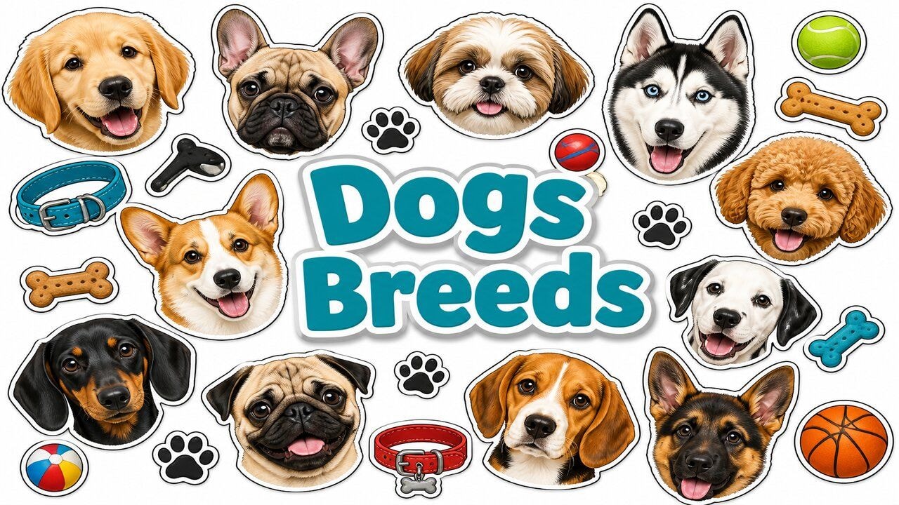 Dogs Breeds custom cursor collection preview