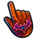 Ember Orange Devil Wings pointer cursor