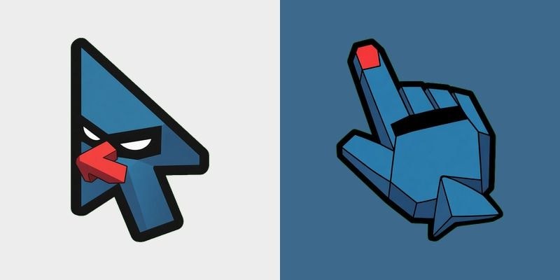 Facet Shark Arrow Cursor