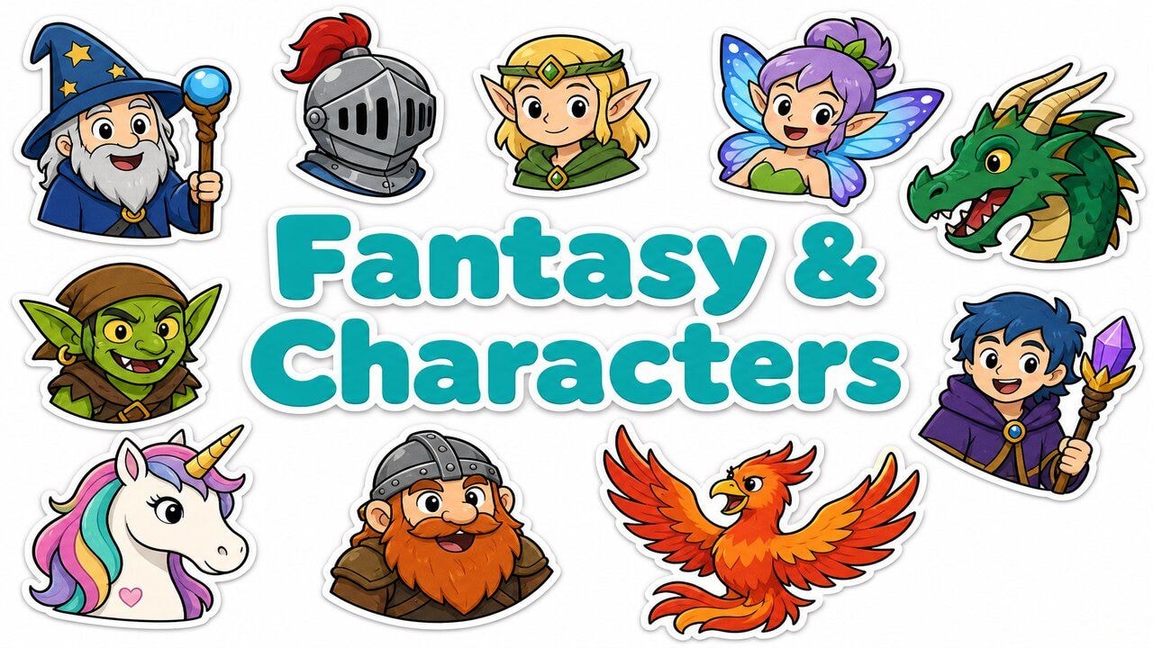 Fantasy & Characters custom cursor collection preview