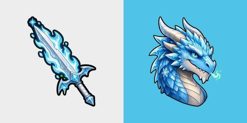 Frost Azure Wyvern Cursor