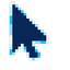 Frost Ice Pixel Cursor default cursor