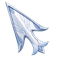 Frost Silver Wolf Cursor default cursor