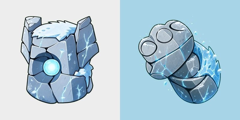 Frost Stone Golem Cursor